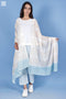 Mulmul Cotton Wrap In Floral Block Print